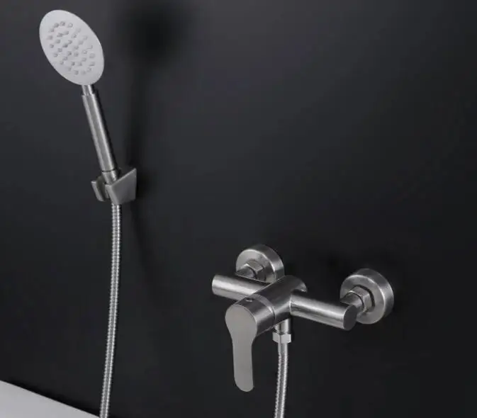 

304 stainless steel bathroom Basin bathtub shower Mixer faucet With Handle Shower Tap Bathtub Faucet Set SS112