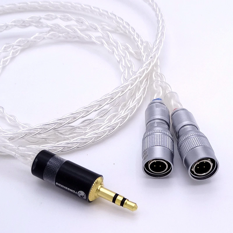 8 ядер 2 5 м посеребренный Сменный кабель для Mr Speakers эфир Альфа собака Prime