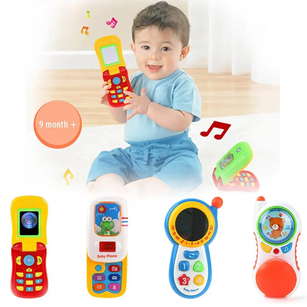Music Flip Cover Phone with Photo Function Early Education Toys(batteries not included) Enlightenment Puzzle Toys | Игрушки и хобби
