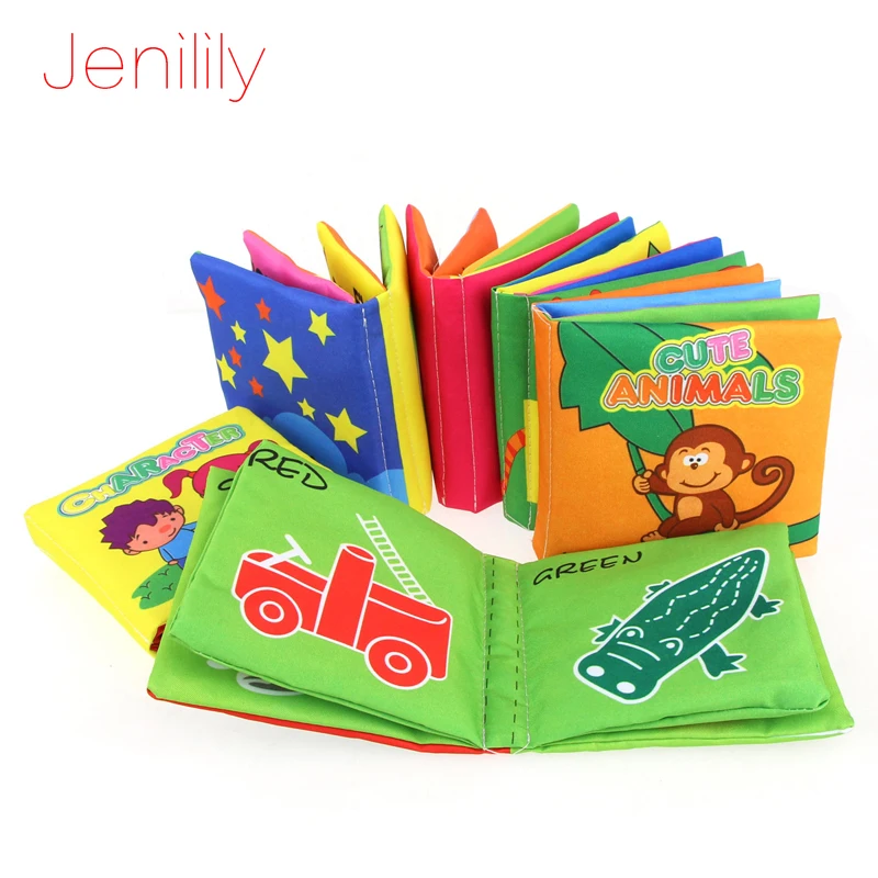 6 pcs/set Children's Books Soft Cloth Baby Intelligence Development Infant Rattle Toys Educational Book for kids | Игрушки и хобби