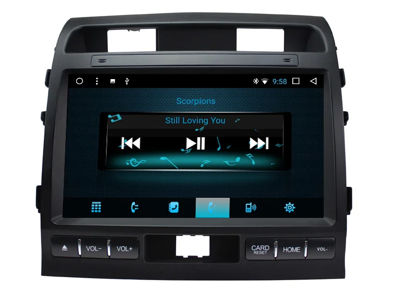 Восьмиядерный Android 8 1 автомобильный мультимедийный плеер GPS для Toyota Land Cruiser LC200