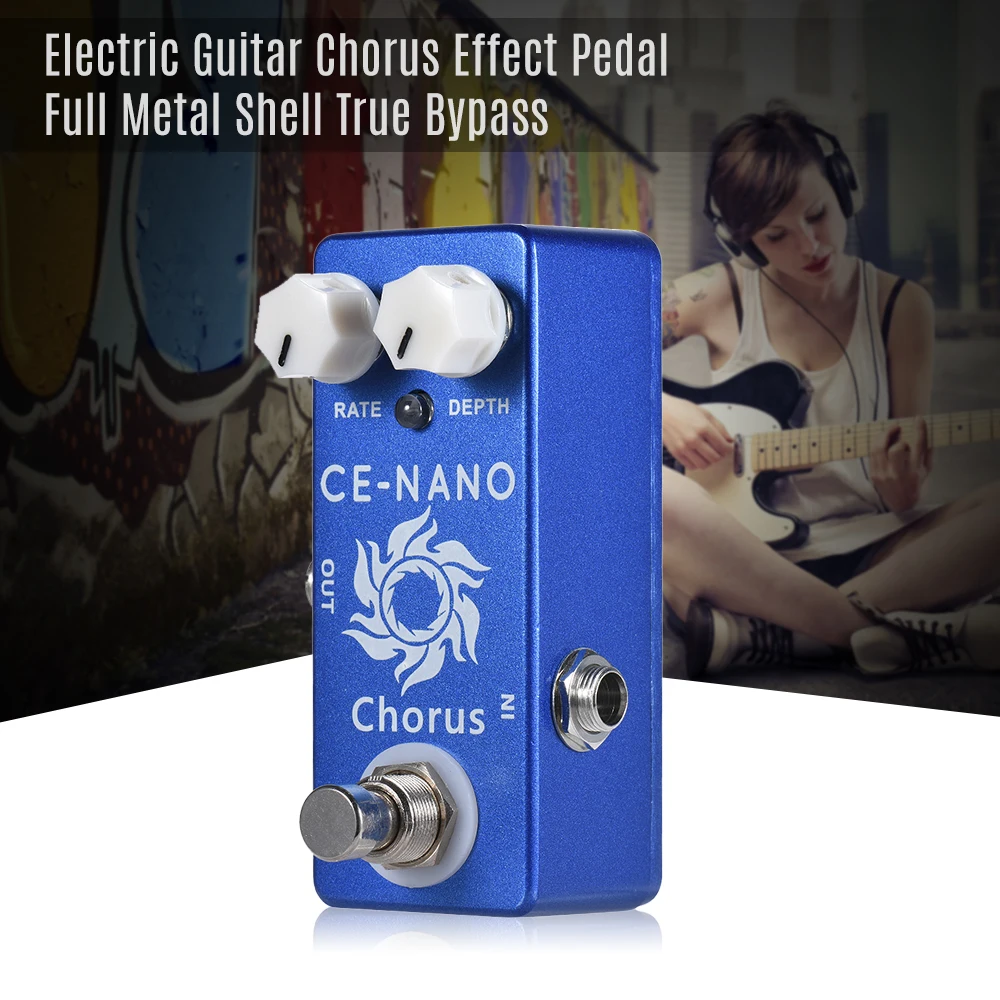 

MOSKY CE-NANO Electric Guitar Chorus Effect Pedal Full Metal Shell True Bypass
