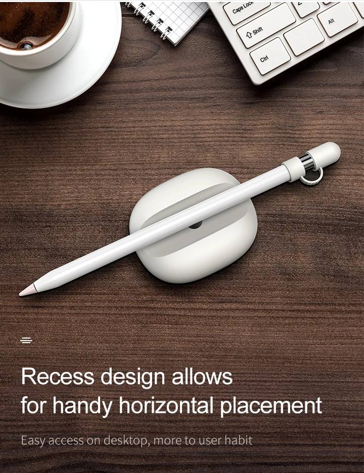 Baseus для рабочего стола для Apple Pencil, волшебная палочка, мягкий силиконовый чехол, защита от потери, держатель для iPad Pro Pencil Touch Pen