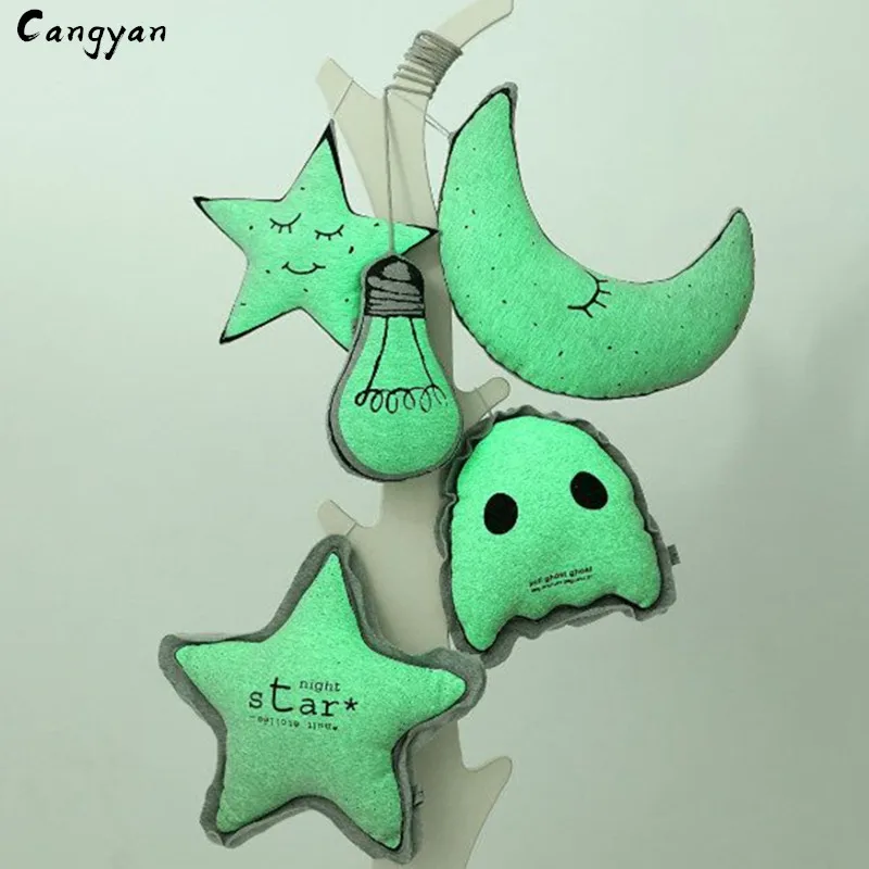 

Звезда Сова Луна светящаяся кукла эльфа, игрушка, детская подушка с призраком, детская комната, детское успокаивающее украшение, подарок, св...