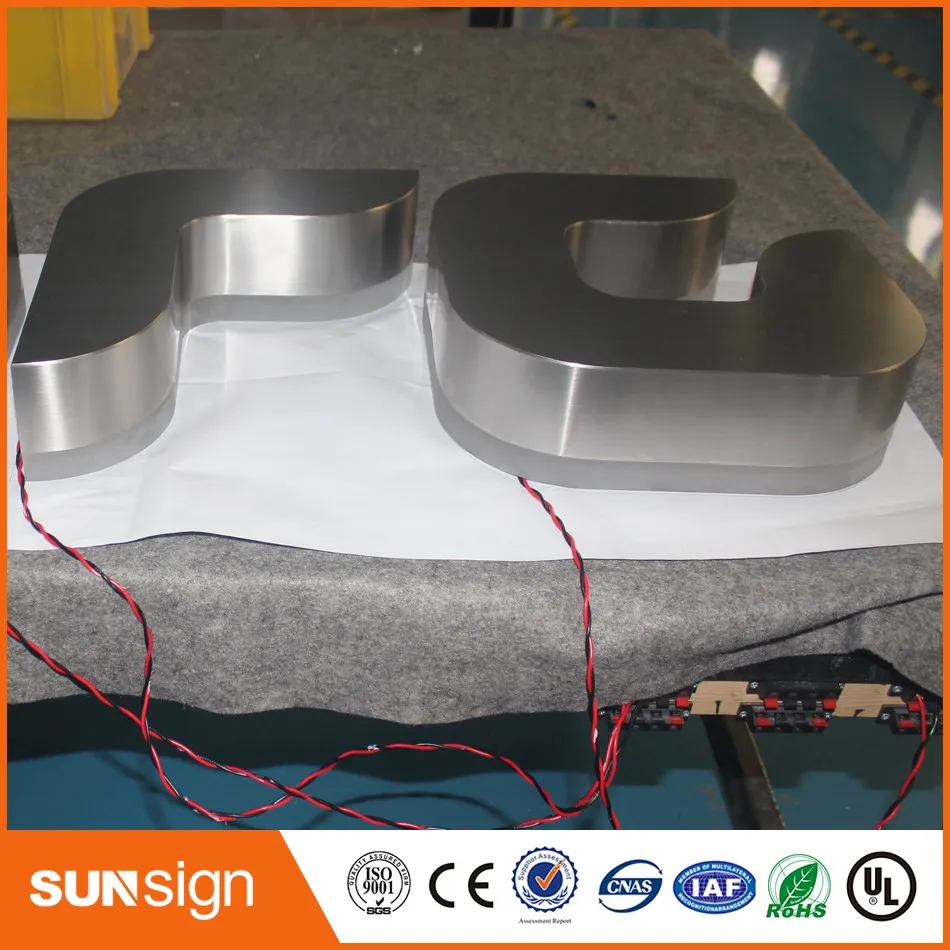 Taobao пользовательские наружная реклама 3d светильник буквы канал светодиодный