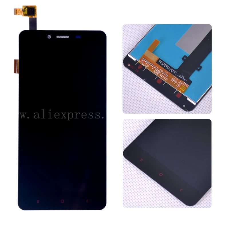 Черный ЖК-дисплей для Xiaomi Redmi Note 2 Экран Дисплей сборки + Touch Стекло Digitizer Замена