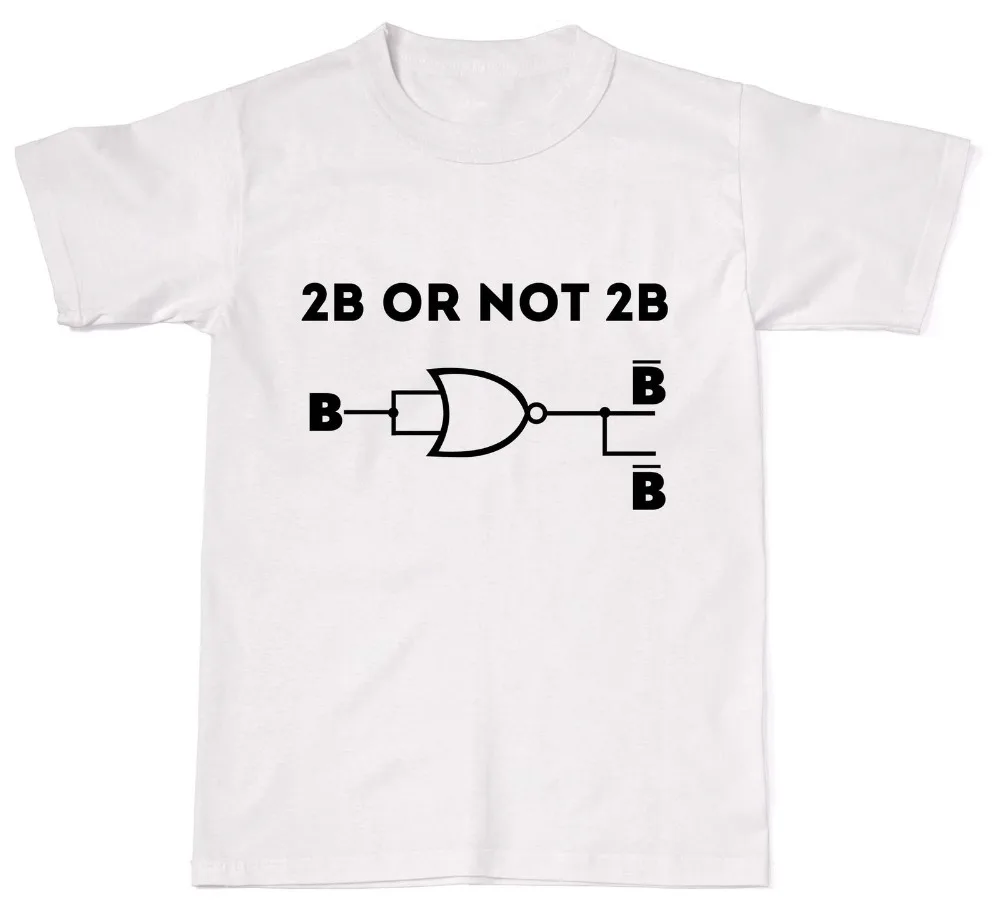 

Горячая Распродажа лета 2019, модная футболка 2B или Not 2B для мужчин, математика, физика, наука, футболка унисекс, хлопок