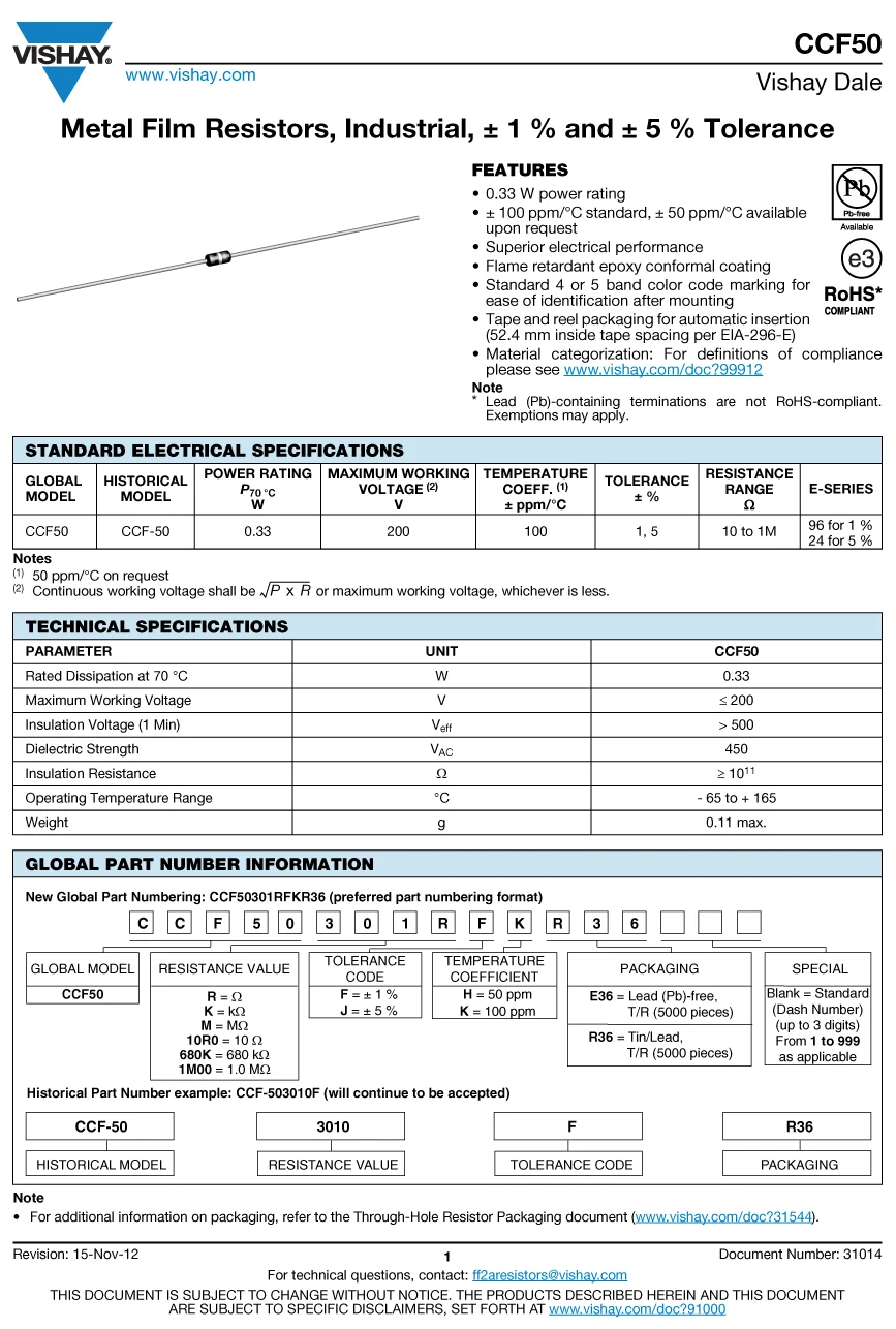 2018 горячая Распродажа 30 шт./50 шт. VISHAY CCF50 2 21 K/0 33 Вт поколение 0 25 1% Осевая