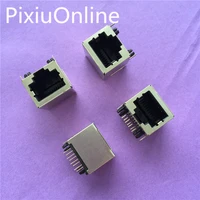10pcslot yt2018 network interface rj45 socket no lamp female 8p8c cable socket 1813mm brass pin