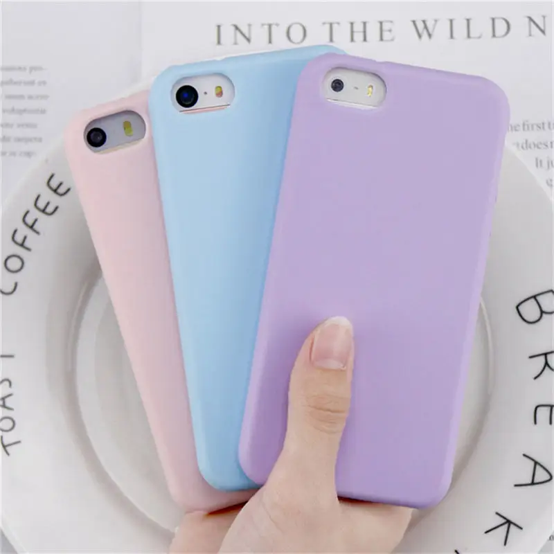 Candy Coque For Apple iphone 5 5S Case SE Fashion Shockproof Soft TPU Silicone Phone Original Protective Cover |