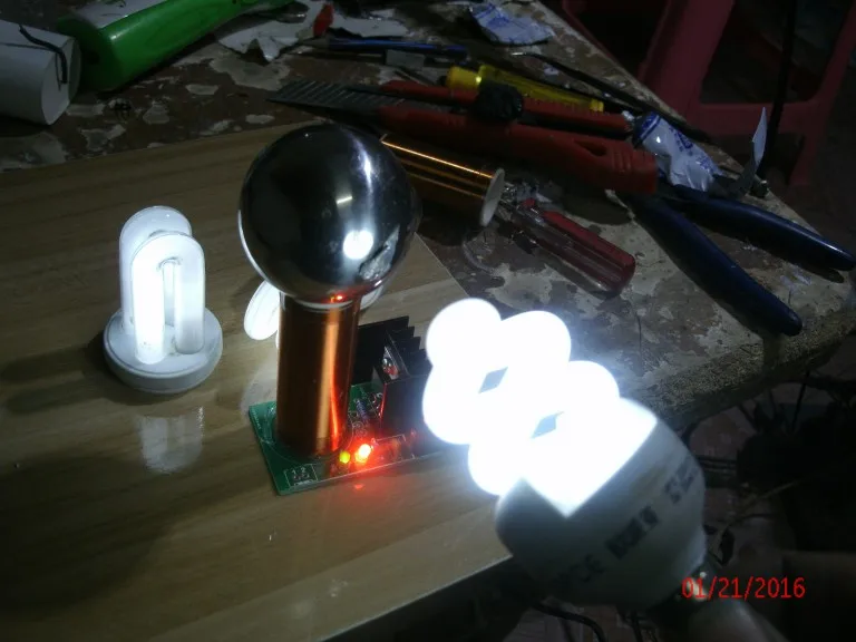 Катушка Tesla 12 В постоянного тока DIY Kit тест на дугу беспроводная передача