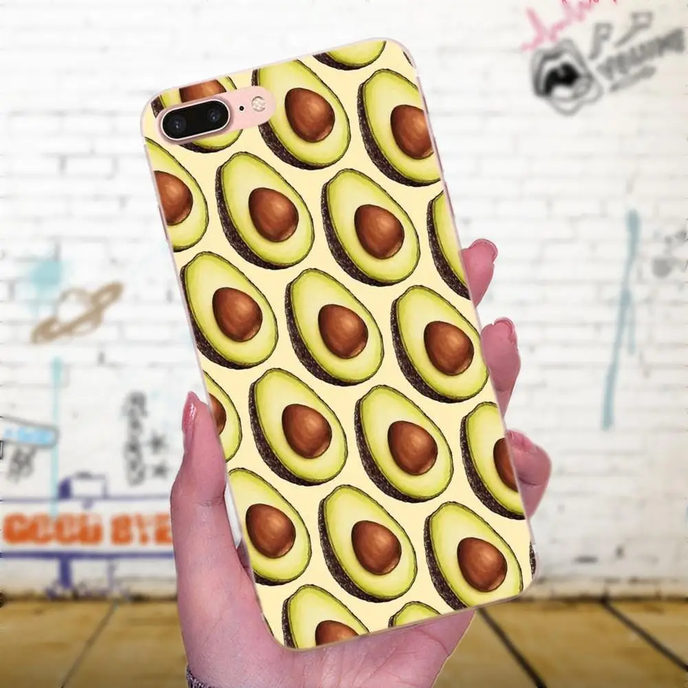 Авокадо еда Diy Красочные для Galaxy A3 A5 A7 On5 On7 2015 2016 2017 Grand Alpha G850 Core2 Prime S2 I9082 ТПУ