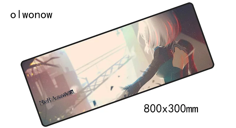 Size 800x300x2mm NieR Automata коврик для мыши 800x300 мм Коврик Для Мыши Компьютерный коврик для мыши HD принт игровой коврик высокое качество геймерские коврики для мыши - Цвет: Size 800x300x2mm