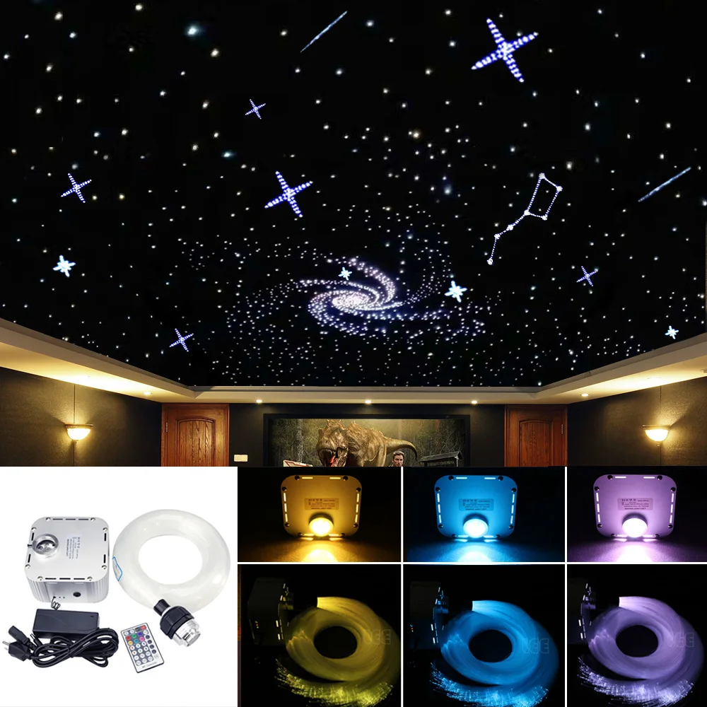 32 Вт RGB 4 скоростной светодиодный волоконно оптический звездное небо потолочный