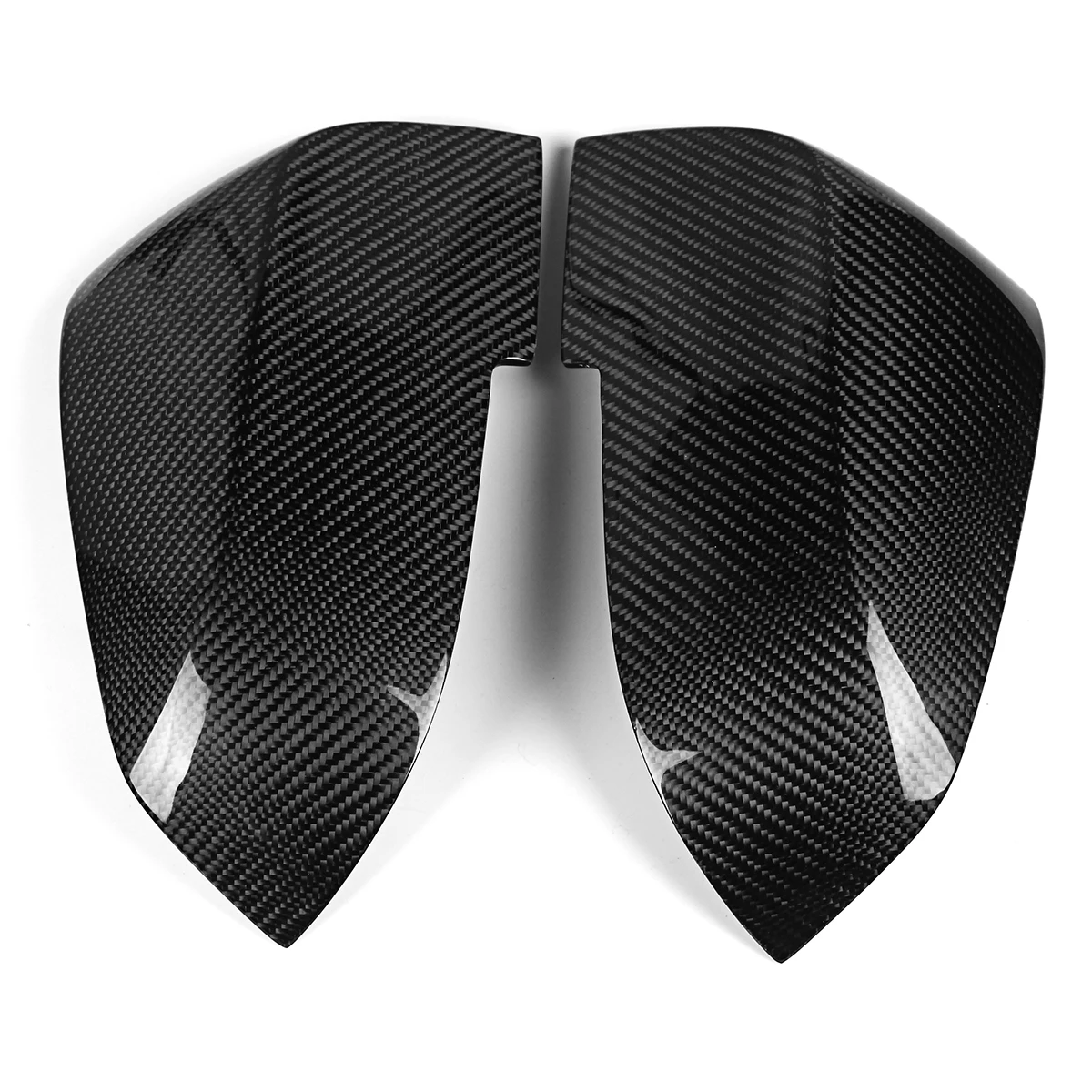 2 шт./компл. полностью натуральное углеродное волокно замена бокового вида