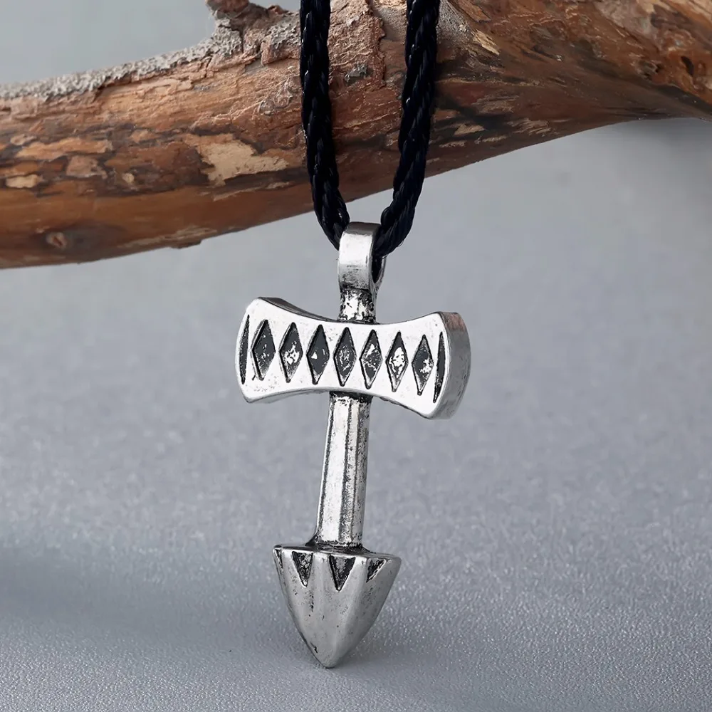 Женское винтажное ожерелье Mjolnir массивное с топором из Перу молотом Тора