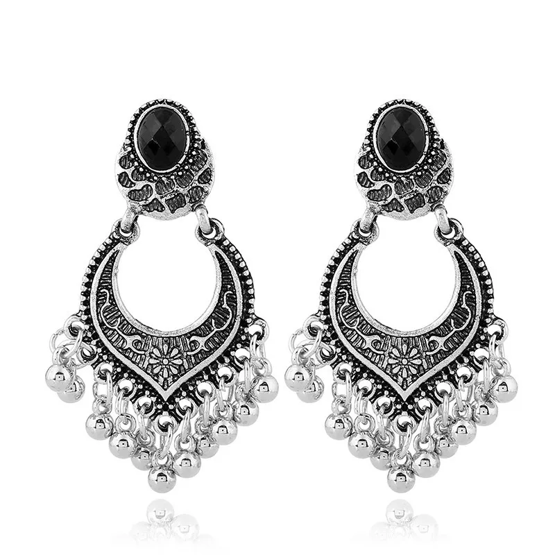 5 пар/упак. Европейская кисточкой Бусины сплав Серьги|alloy earrings|earrings earringbeaded bead earrings