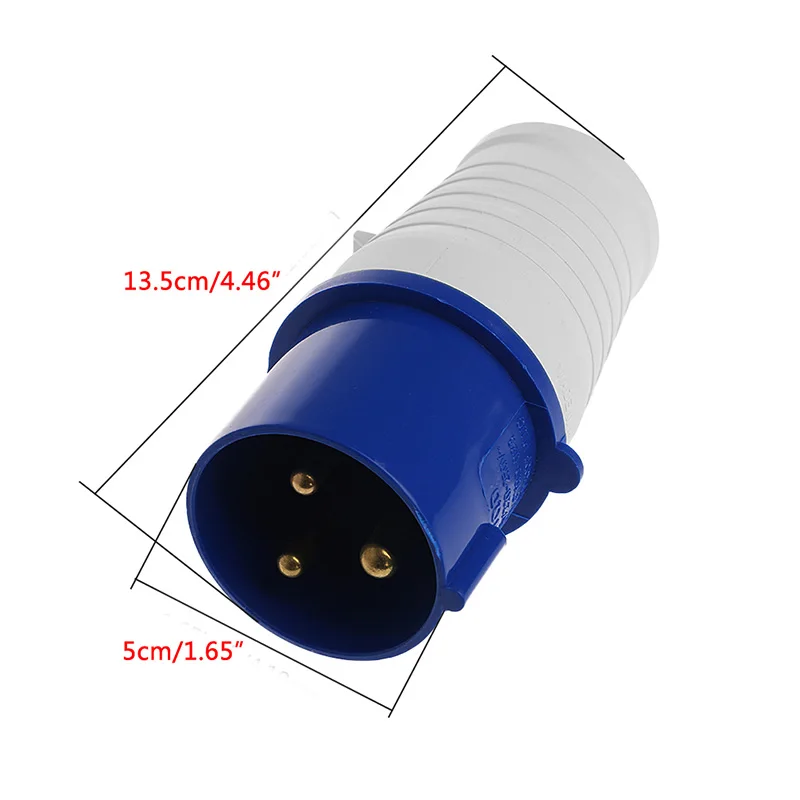 32 Amp 3 контактный разъем 220 250 Вольт 2P + E устойчивый к атмосферным условиям IP44 32A