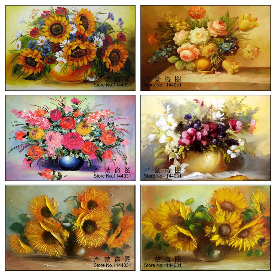 

5D Sunflower Pattern Diamond Embroidery Diy Needlework Diamond Painting Cross Stitch Full Drill Rhinestone Paintings Decoration