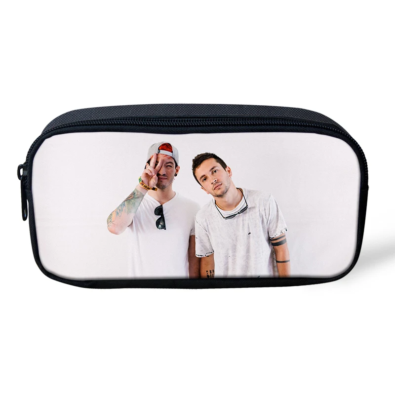 ThiKin Twenty One Pilots мультяшная мини-сумка для ручек для подростков, школьная сумка для хранения для женщин, портативные косметические пеналы - Цвет: As Picture
