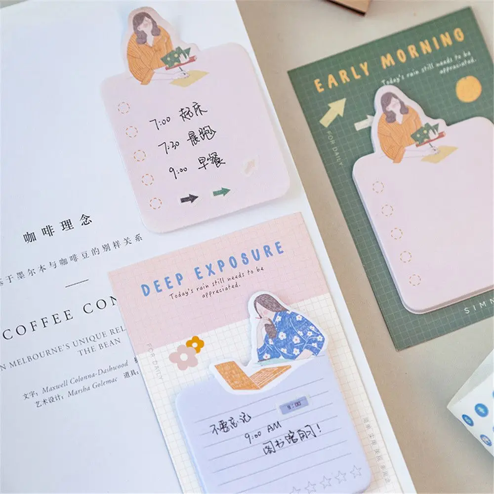 30 листов, новинка, хороший день, серия, блокнот для заметок, Kawaii, липкий блокнот для заметок, для школы, офиса, блокнот для заметок, бумага, закладки