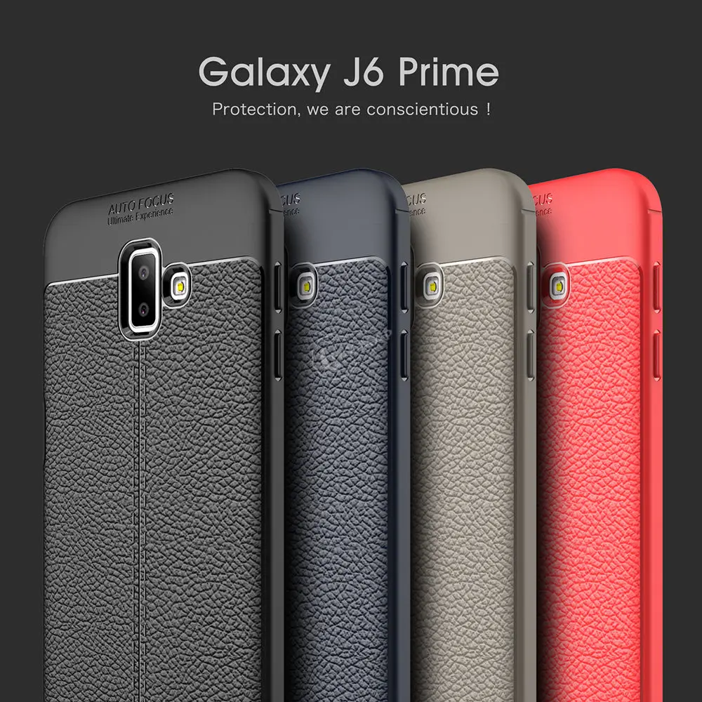 Мягкий чехол для Samsung Galaxy J6 Plus SM J610F J610FN/DS SM-J610F SM-J610FN/DS J6Plus личи Кожа зернистый
