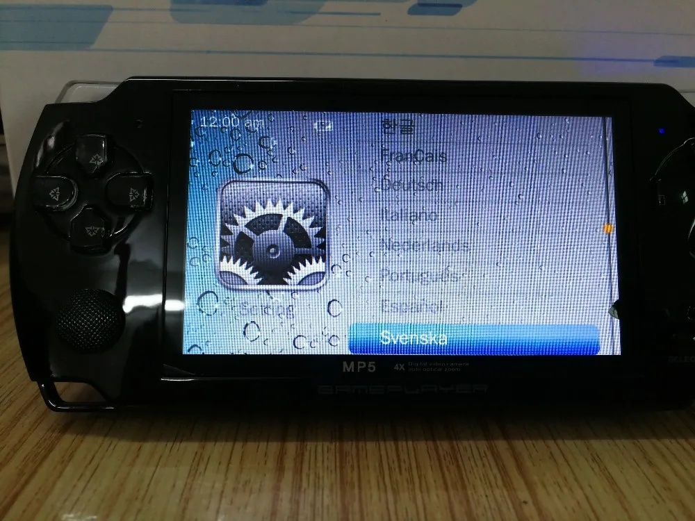 Встроенный 5000 игр Поддержка AV Out 8 Гб 4 3 дюйма PMP Ручной игровой плеер MP3 MP4 MP5