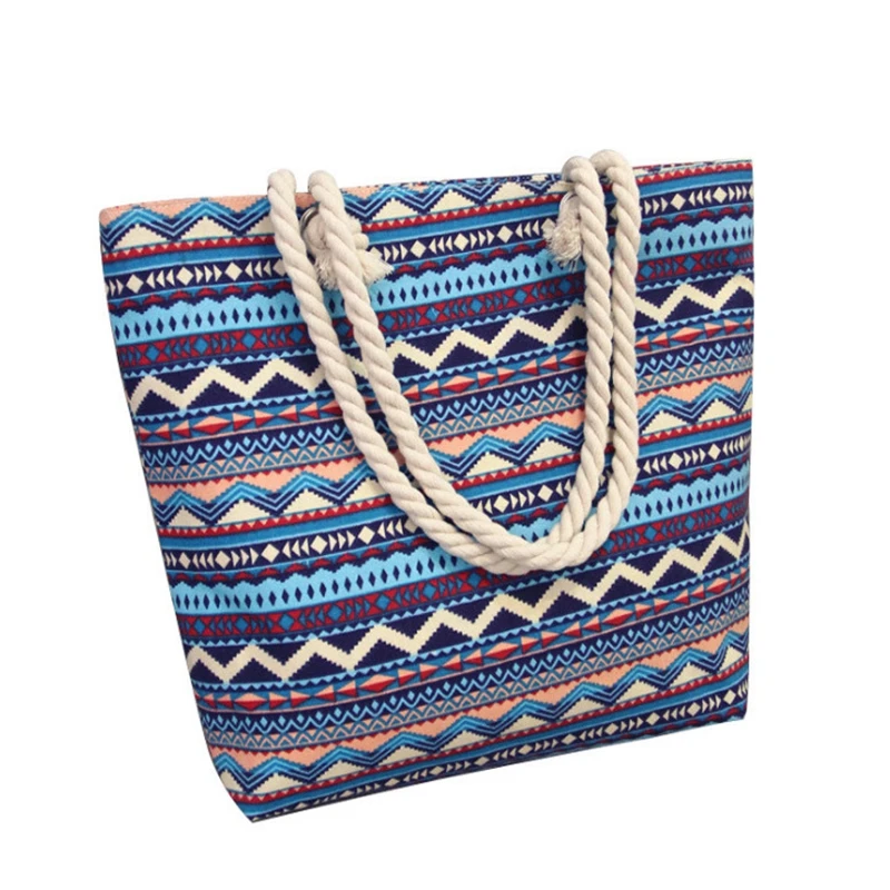 2018 Casual Women Floral Large Capacity Tote Canvas Shoulder Bag Shopping Beach Bags Feminina bag colorful | Багаж и сумки