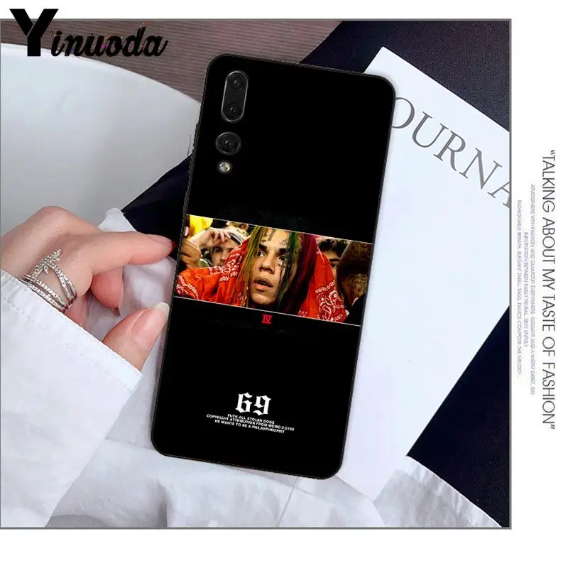 Yinuoda хип-хоп рэппер Tekashi 69 6ix9ine красивые аксессуары для телефона чехол Huawei Mate10 Lite P20