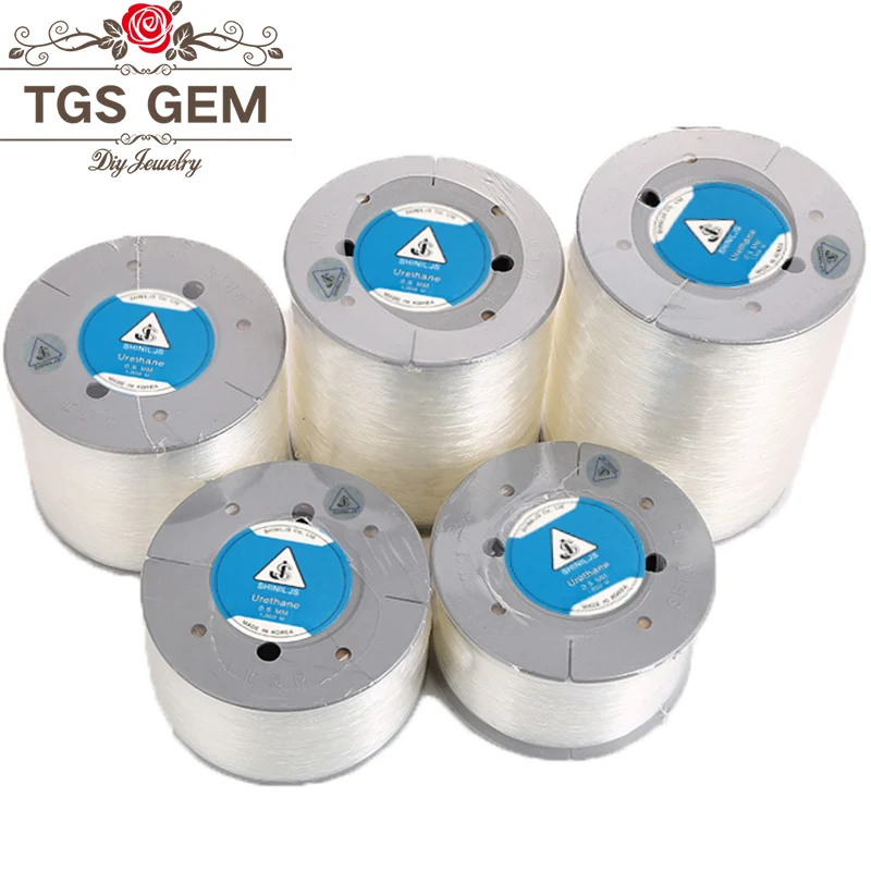 Растягивающаяся веревка длиной 1000 м прозрачная эластичная сделай сам бисер