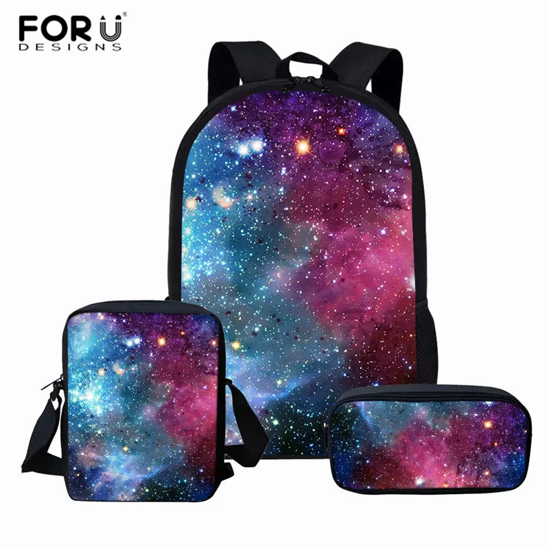 L2766CEK FORUDESIGNS Backpack for Teenager Girls Boys School Bags the Space Galaxy Women Travel Bagpack Children School Rucksack - Цвет: L2766CEK