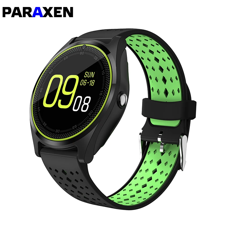 Смарт часы PARAXEN V9 с поддержкой камеры Bluetooth браслет SIM картой для мужчин и женщин IOS