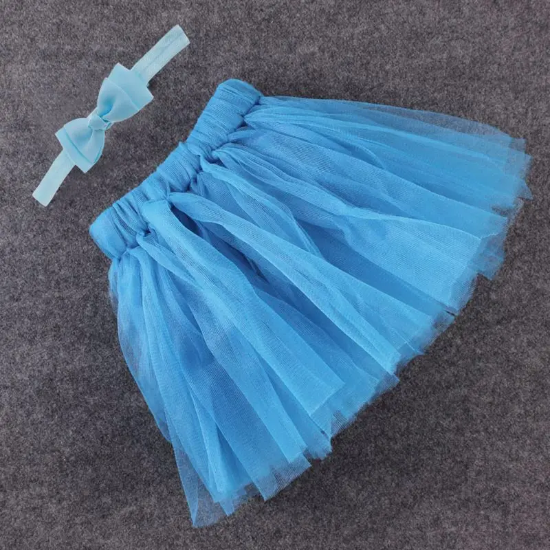 

Cute Kids Girls Toddler Baby Bow Flower Tutu Photography Princess skirt
