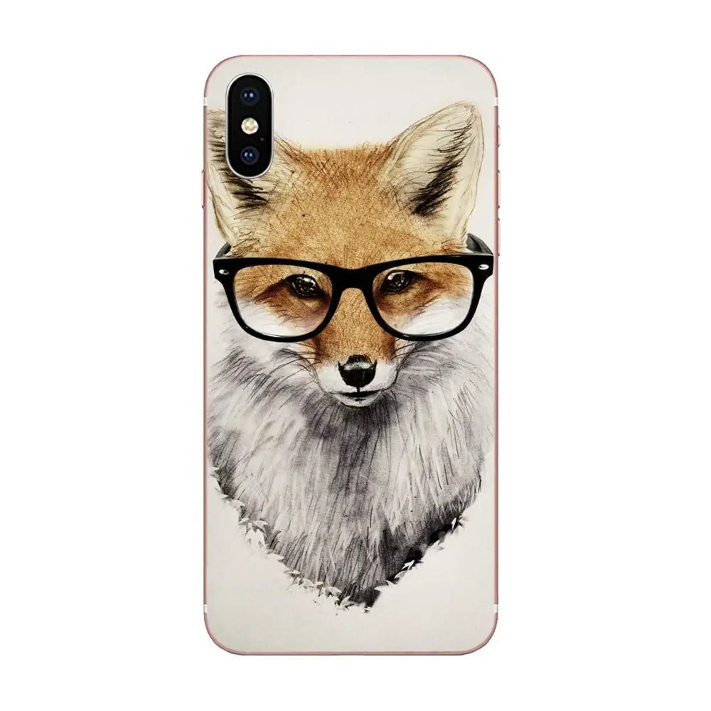 Мобильные чехлы для Galaxy Grand A3 A5 A7 A8 A9 A9S On5 On7 Plus Pro Star 2015 2016 2017 2018 Mr Fox с очками
