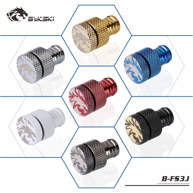 

Bykski B-FS3J пагода фитинг, 3/8 "G1/4" Вилка, несколько цветов, ручная твист, бутик Мороз Дракон уплотнение, охладитель воды радиатор гаджет