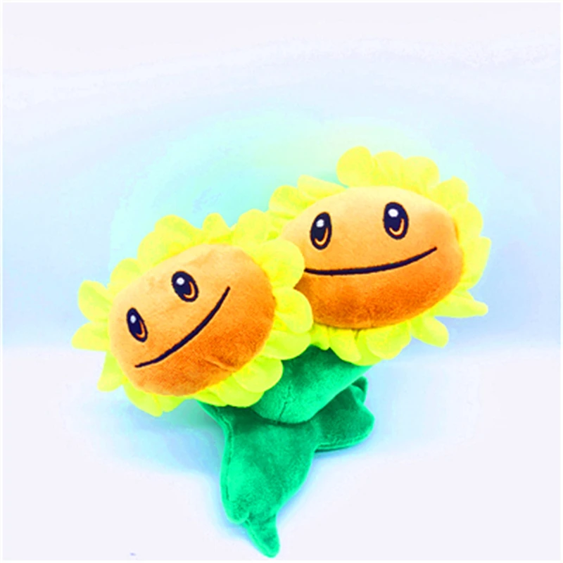 16cm Plants Vs Zombies Soft Plush Pp Cotton Twin Sunflower Toys for Baby Kids Gifts | Игрушки и хобби
