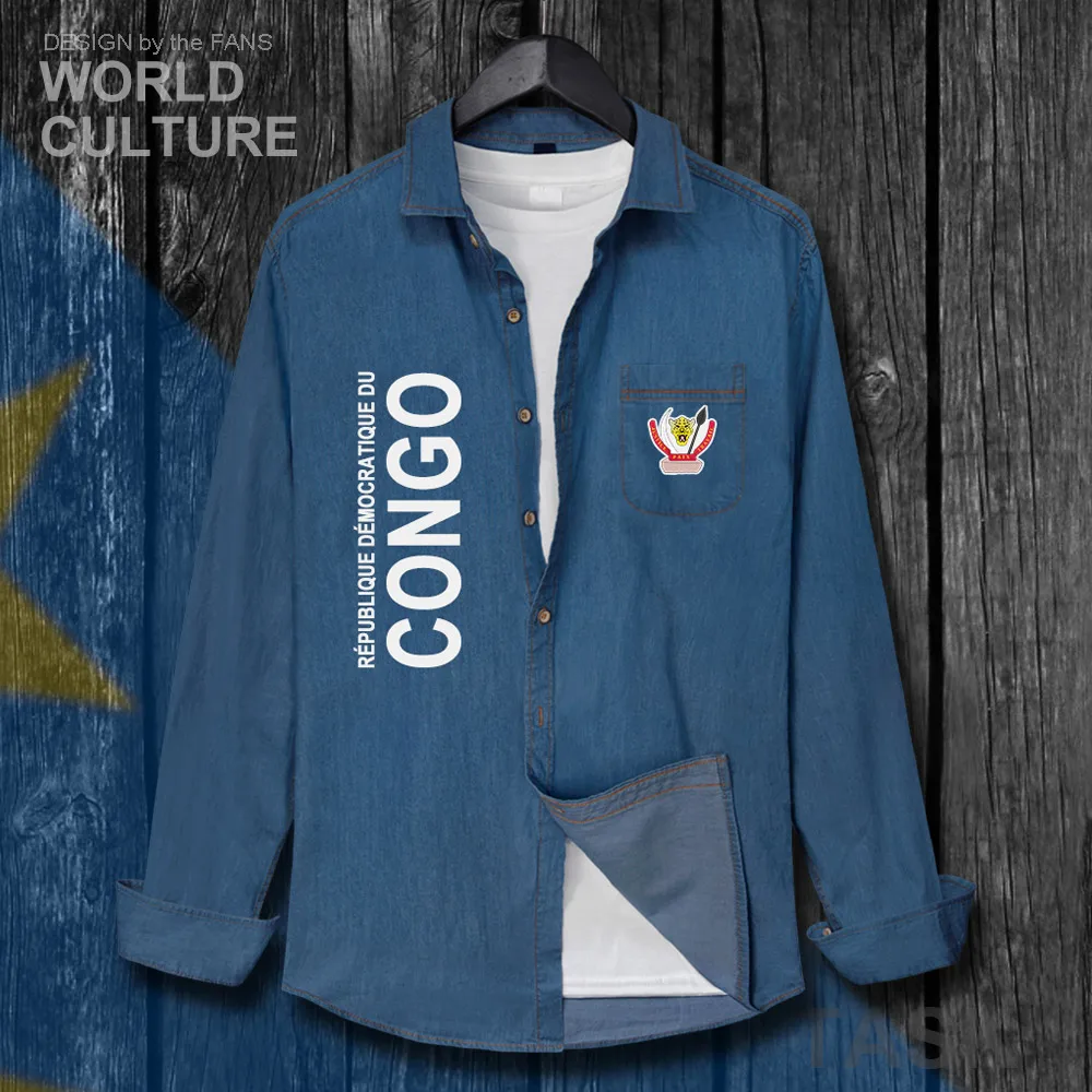 DR Congo COD DRC DROC Kinsha Congolese мужская одежда осенняя куртка с отложным воротником