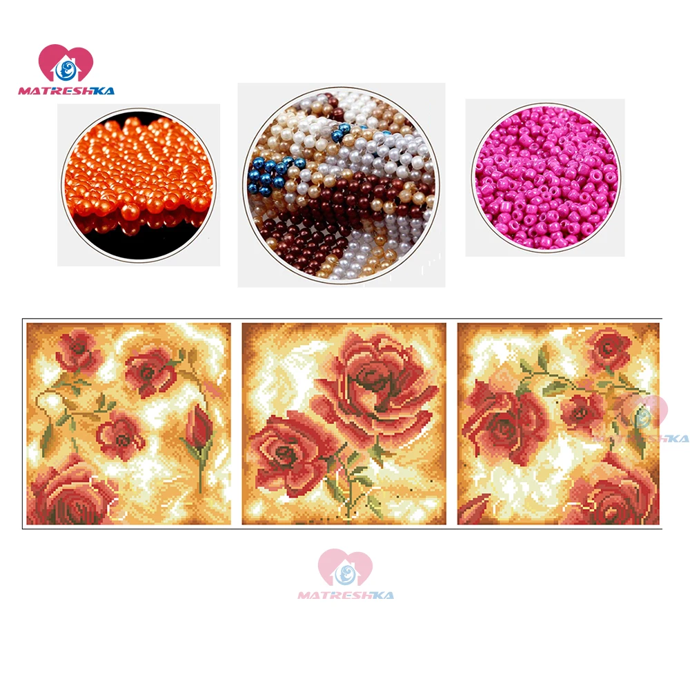 Diy 3d вышивка крестиком крестом из бисера розовая группа - Цена: 2 809,39 руб.