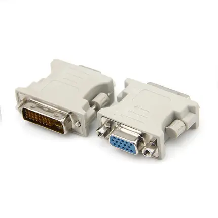 DVI-D (24 + 5) Dual Link штекер переходник на гнездо VGA HD15 Женский адаптер конвертер для