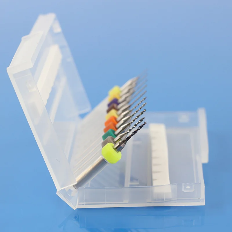 10 шт. печатная плата PCB наконечник спиральная Флейта Карбид Микро сверла 0 1 мм 3