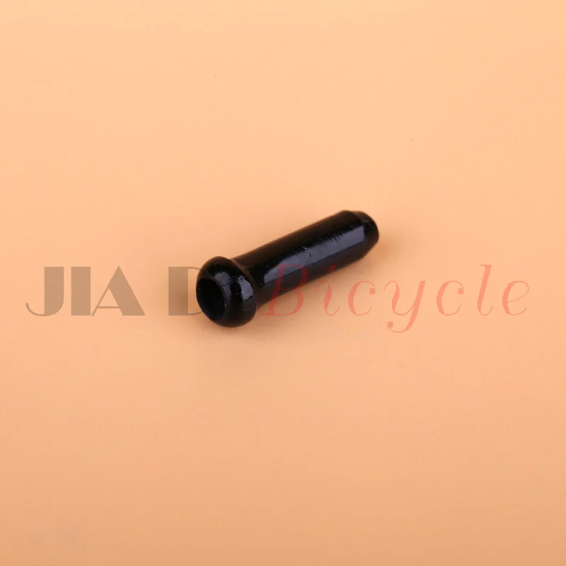 Black 10Pcs MUQZI 10 шт. Велоспорт смещение тормоза внутренний конец кабеля шапки алюминий сплав Универсальный Core внутренняя провода наконечники - Цвет: Black 10Pcs