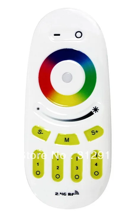 

4-зонный RGB-пульт 2,4 ГГц; Используется с RGB-приемником 2,4 ГГц