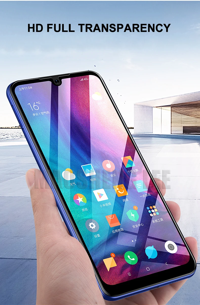 Стекло 2 шт./лот для Xiaomi Redmi Note 7 закаленное стекло Защита экрана с полным покрытием