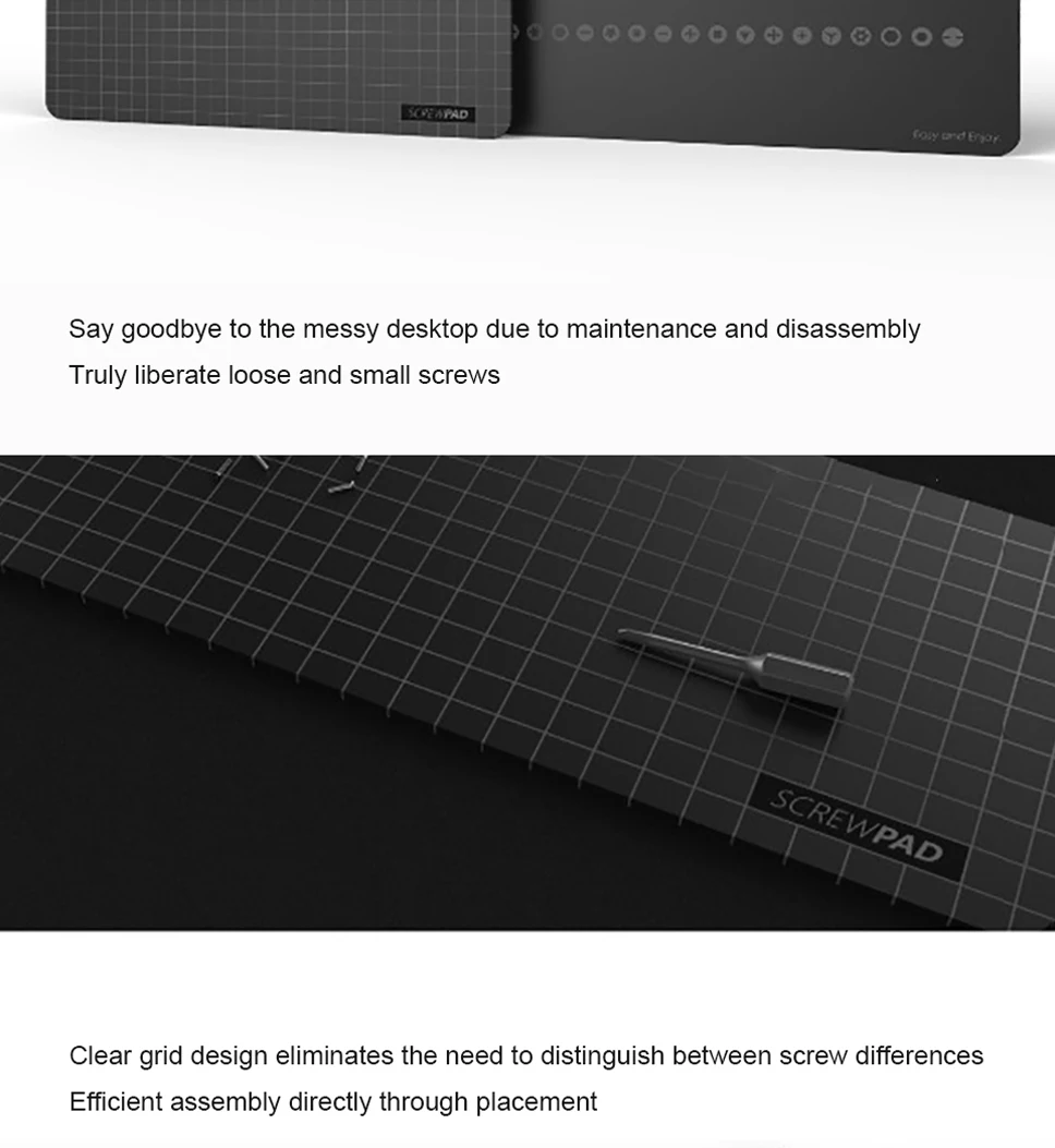 Xiaomi Mijia Wowstick Wowpad Магнитная винтовая прокладка Винт Postion пластина памяти коврик бытовой Электроинструмент 20 партий+ Wowstick wowpad