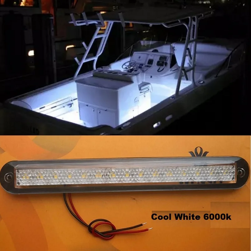 

12v Waterproof LED Boat Strip Lights Drive Cabin Accent Lighting Yacht Ship,Exterior Step courtesy Lamps RV Camper Trailer Truck