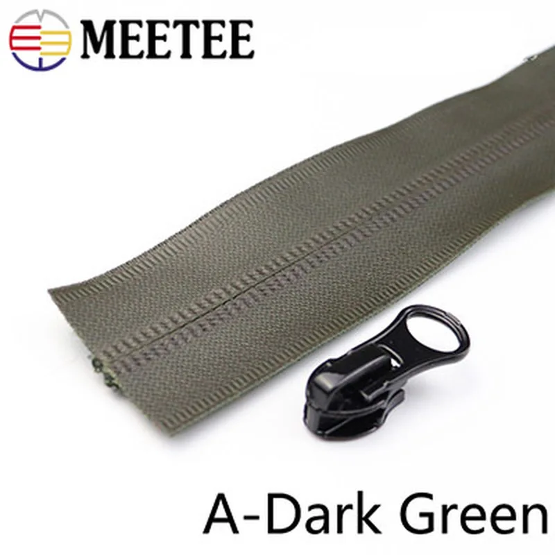 Meetee 100/200 см 5# нейлон водонепроницаемый молния код нейлон молния DIY сумка верхняя куртка одежда молния портной аксессуары для шитья ZA014