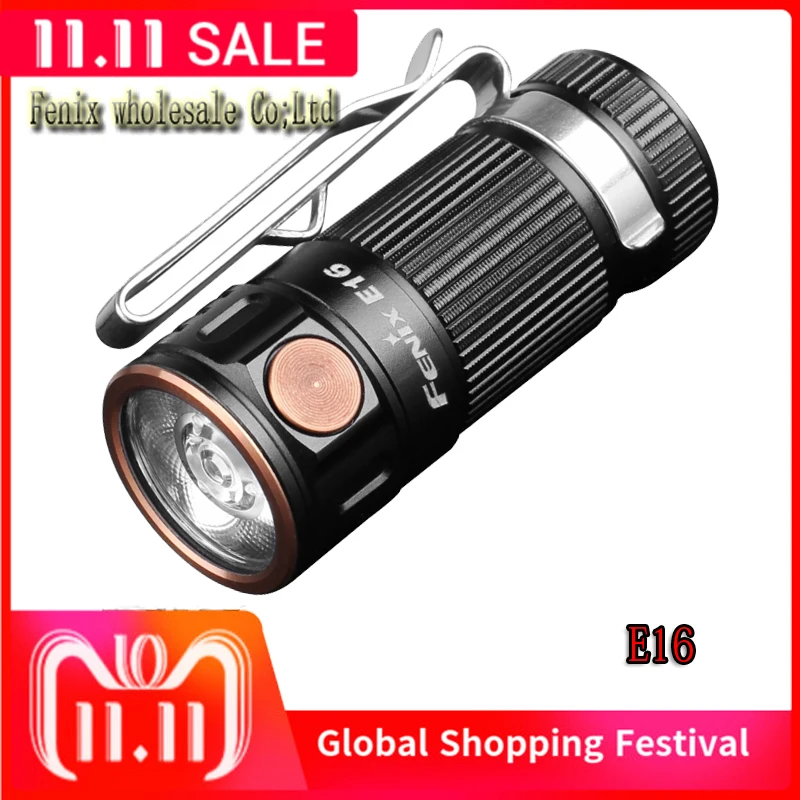 Fenix E16 Cree XP L HI нейтральный белый СВЕТОДИОДНЫЙ Фонарик Max 700 люмен 16340/CR123A EDC|charge