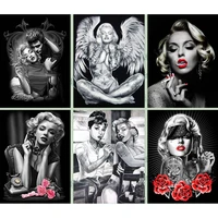 5d diy diamond painting cross stitch celebrity marilyn monroe tattoo beauty picture gifts diamond embroidery mosaic home decor