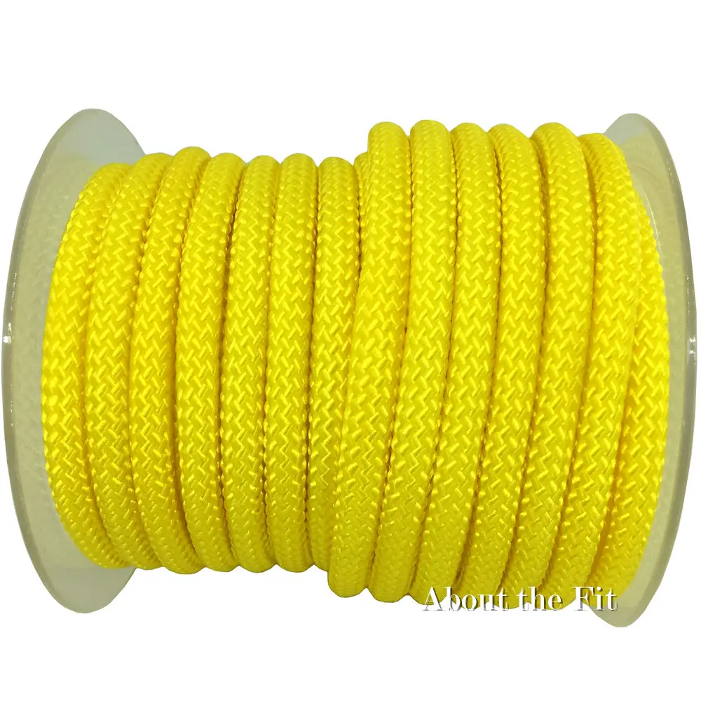 Yellow 2XN60 Облегает плетеные нейлоновые веревки 6,0 мм 2 м нитки DIY струнный Ремешок Шнуры под бусины браслеты для изготовления ювелирных изделий шнуровка ручной работы - Цвет: Yellow 2XN60