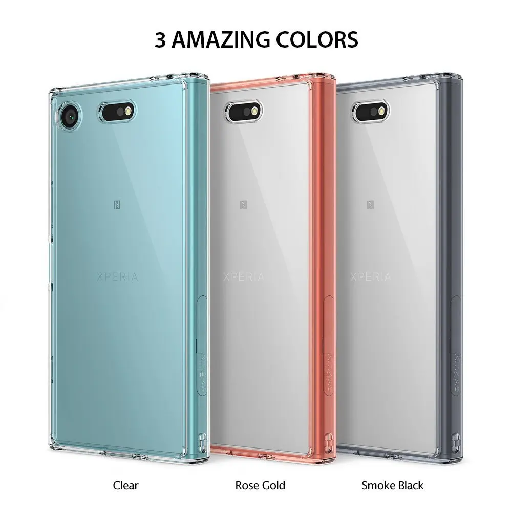 Чехол Ringke Fusion для Sony Xperia XZ1 компактный прозрачный ПК задний бампер из ТПУ